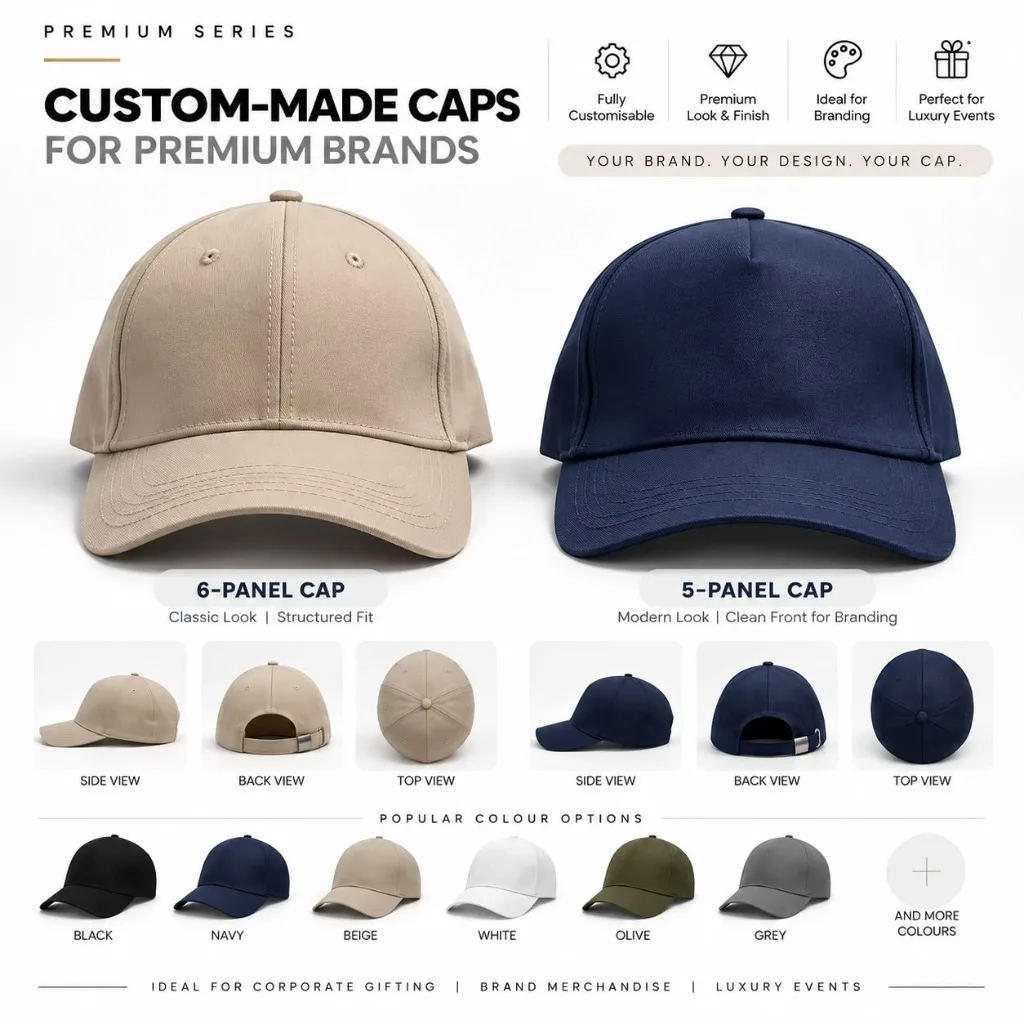 Custom-Made Caps for Premium Brands